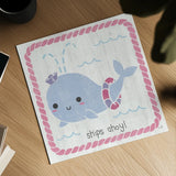 Nautical Friends I Girly by Moira Hershey. Shown as a detailed flat fine art print, highlighting archival giclee quality. Available as an archival giclee rolled canvas, fine art paper, or poster print. SKU 38382a.