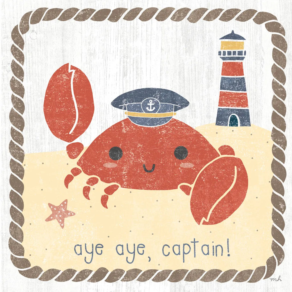 Nautical Friends II by Moira Hershey. SKU 16755a. Archival Giclee Fine art print for wall decor.