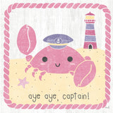 Nautical Friends II Girly by Moira Hershey. SKU 16757a. Archival Giclee Fine art print for wall decor.