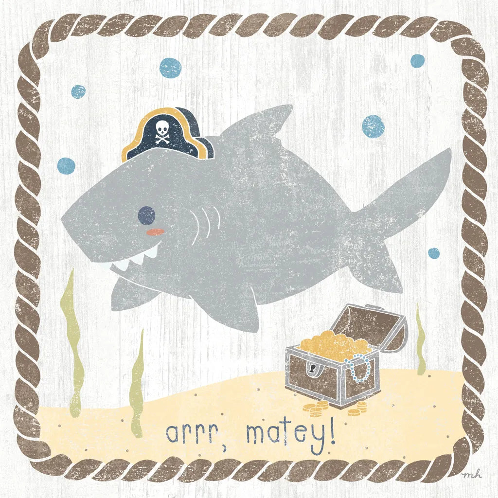 Nautical Friends IV by Moira Hershey. SKU 16330a. Archival Giclee Fine art print for wall decor.