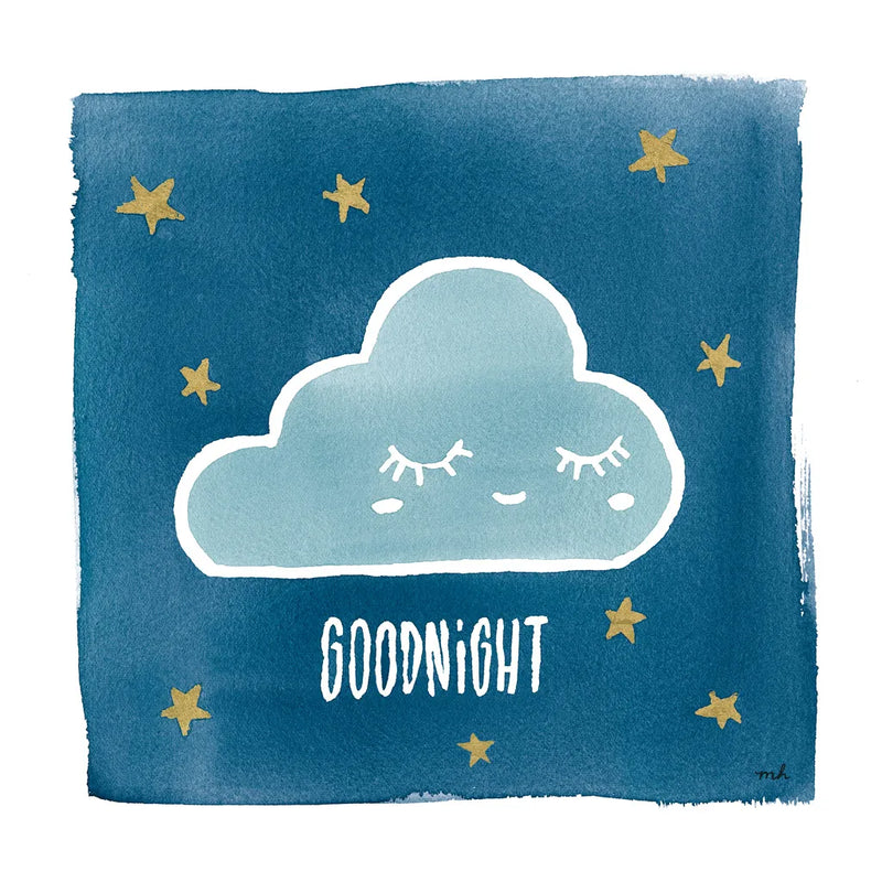 Night Sky Goodnight by Moira Hershey. SKU 49899a. Archival Giclee Fine art print for wall decor.