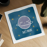 Night Sky Sweet Dreams by Moira Hershey. Shown as a detailed flat fine art print, highlighting archival giclee quality. Available as an archival giclee rolled canvas, fine art paper, or poster print. SKU 49901a.
