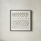 Nordic Vibes I by Moira Hershey. Shown in a sleek black glass frame for a contemporary gallery look. Available as an archival giclee rolled canvas, fine art paper, or poster print. SKU 49122a.