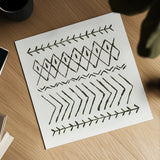 Nordic Vibes II by Moira Hershey. Shown as a detailed flat fine art print, highlighting archival giclee quality. Available as an archival giclee rolled canvas, fine art paper, or poster print. SKU 49123a.