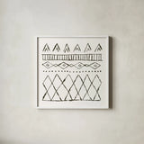 Nordic Vibes III by Moira Hershey. Shown in a crisp white glass frame for a clean and minimalist style. Available as an archival giclee rolled canvas, fine art paper, or poster print. SKU 49124a.