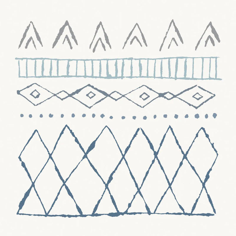 Nordic Vibes III Blue by Moira Hershey. SKU 50077a. Archival Giclee Fine art print for wall decor.