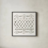 Nordic Vibes IV by Moira Hershey. Shown in a sleek black glass frame for a contemporary gallery look. Available as an archival giclee rolled canvas, fine art paper, or poster print. SKU 49125a.