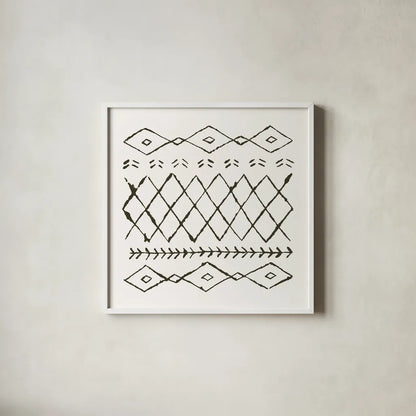 Nordic Vibes IV by Moira Hershey. Shown in a crisp white glass frame for a clean and minimalist style. Available as an archival giclee rolled canvas, fine art paper, or poster print. SKU 49125a.