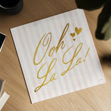 Ooh La La by Moira Hershey. Shown as a detailed flat fine art print, highlighting archival giclee quality. Available as an archival giclee rolled canvas, fine art paper, or poster print. SKU 26194a.