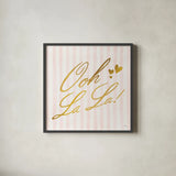 Ooh La La by Moira Hershey. Shown in a sleek black glass frame for a contemporary gallery look. Available as an archival giclee rolled canvas, fine art paper, or poster print. SKU 26194a.