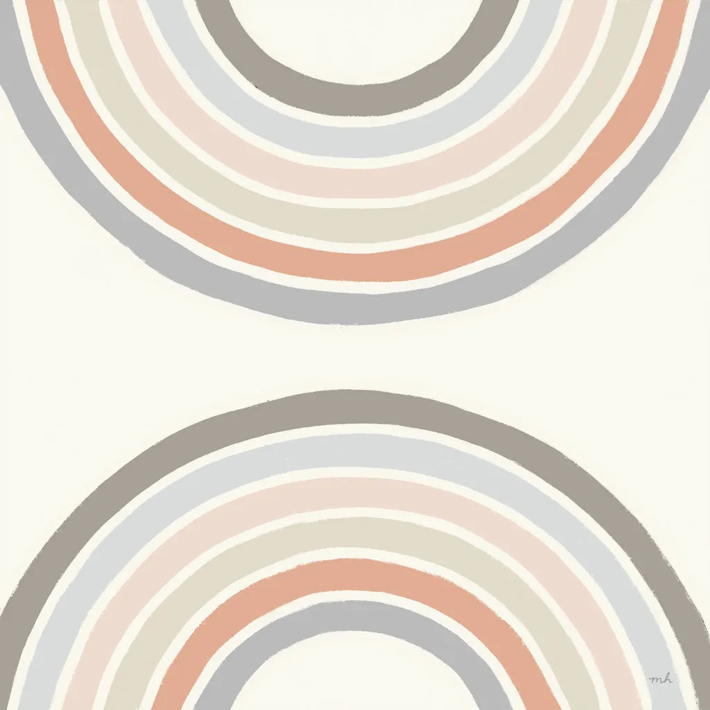 Over The Rainbow I Thick Lines by Moira Hershey. SKU 57808a. Archival Giclee Fine art print for wall decor.