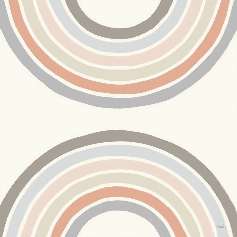 Over The Rainbow I Thick Lines by Moira Hershey. SKU 57808a. Archival Giclee Fine art print for wall decor.