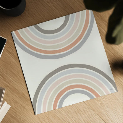 Over The Rainbow I Thick Lines by Moira Hershey. Shown as a detailed flat fine art print, highlighting archival giclee quality. Available as an archival giclee rolled canvas, fine art paper, or poster print. SKU 57808a.