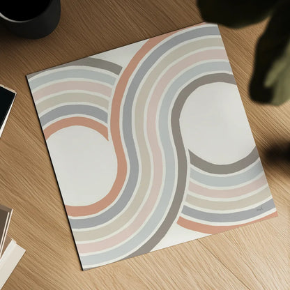 Over The Rainbow II Thick Lines by Moira Hershey. Shown as a detailed flat fine art print, highlighting archival giclee quality. Available as an archival giclee rolled canvas, fine art paper, or poster print. SKU 57809a.