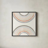 Over the Rainbow I by Moira Hershey. Shown in a sleek black glass frame for a contemporary gallery look. Available as an archival giclee rolled canvas, fine art paper, or poster print. SKU 53529a.