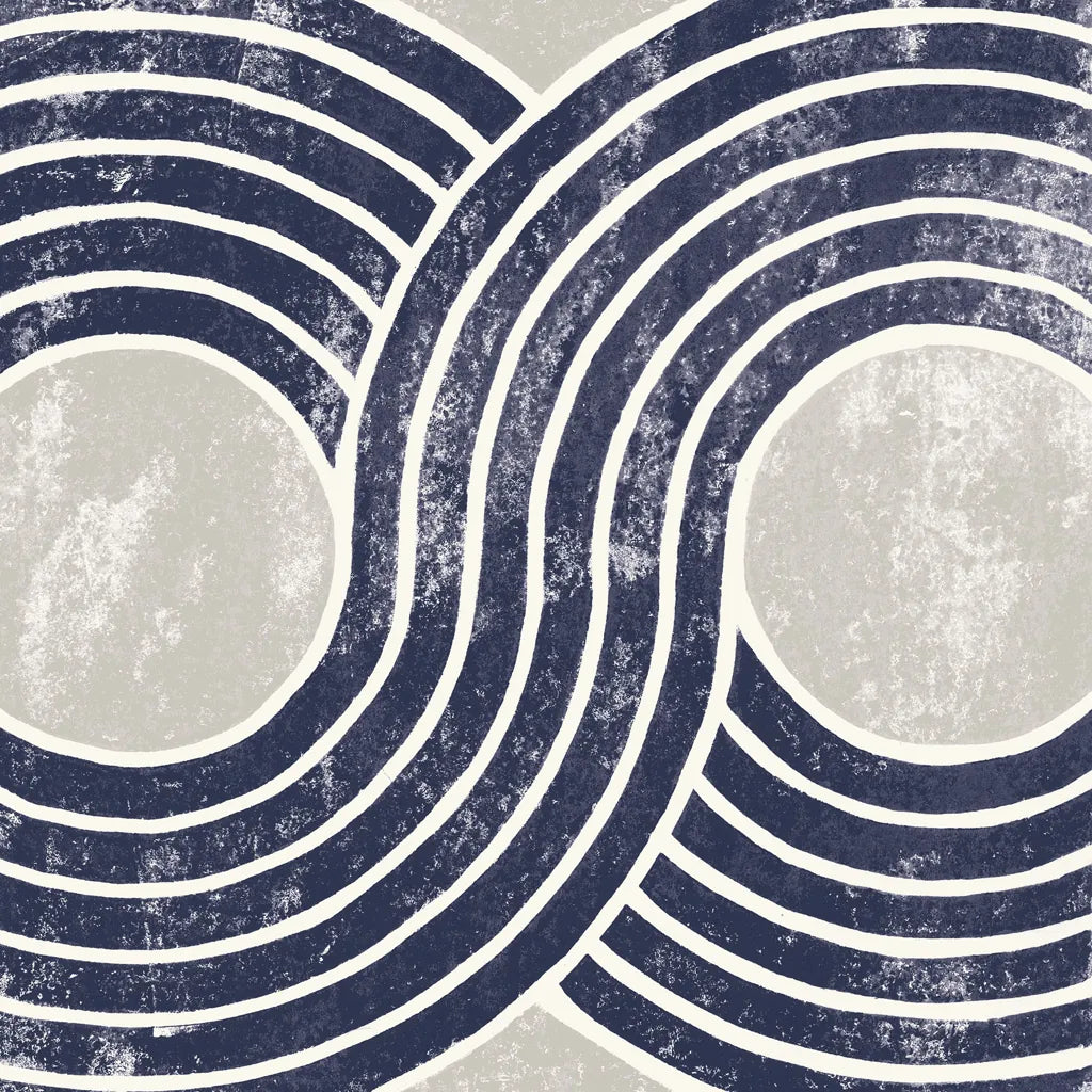 Over the Rainbow II Navy Gray by Moira Hershey. SKU 56163a. Archival Giclee Fine art print for wall decor.