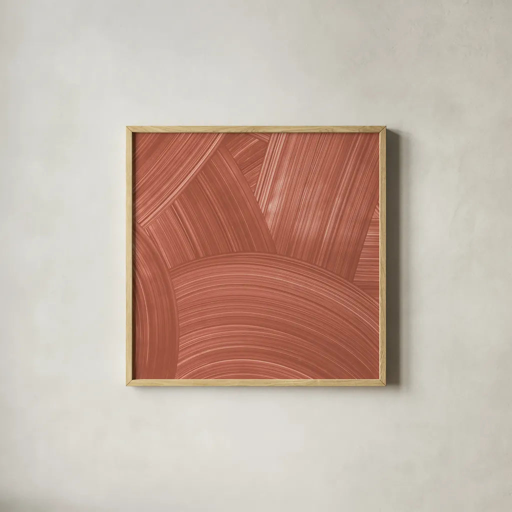 Overpass I by Moira Hershey. Shown in a natural wood glass frame for a timeless modern aesthetic. Available as an archival giclee rolled canvas, fine art paper, or poster print. SKU 59963a.