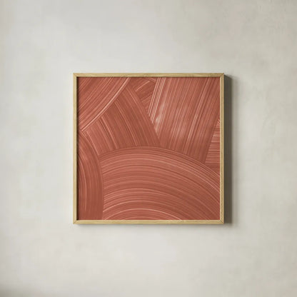 Overpass I by Moira Hershey. Shown in a natural wood glass frame for a timeless modern aesthetic. Available as an archival giclee rolled canvas, fine art paper, or poster print. SKU 59963a.