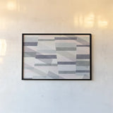 Pastel Reflections I by Moira Hershey. shown as a paper print in a black flame. Available as a archival giclee rolled canvas, fine art paper, or poster print. SKU 35537i.
