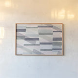 Pastel Reflections I by Moira Hershey. shown as a paper print in a natural frame. Available as a archival giclee rolled canvas, fine art paper, or poster print. SKU 35537i.