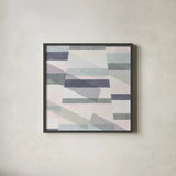Pastel Reflections II by Moira Hershey. Shown in a sleek black glass frame for a contemporary gallery look. Available as an archival giclee rolled canvas, fine art paper, or poster print. SKU 35538a.