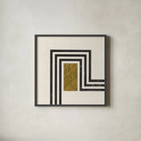 Path II by Moira Hershey. Shown in a sleek black glass frame for a contemporary gallery look. Available as an archival giclee rolled canvas, fine art paper, or poster print. SKU 82820a.