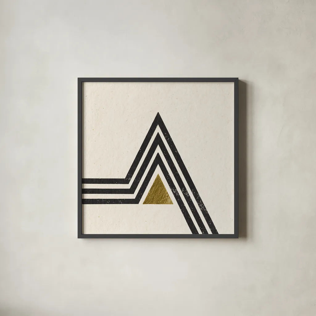 Path IV by Moira Hershey. Shown in a sleek black glass frame for a contemporary gallery look. Available as an archival giclee rolled canvas, fine art paper, or poster print. SKU 82822a.