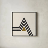 Path IV by Moira Hershey. Shown in a sleek black glass frame for a contemporary gallery look. Available as an archival giclee rolled canvas, fine art paper, or poster print. SKU 82822a.