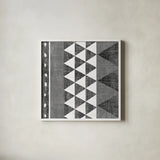Patterns of the Savanna I BW by Moira Hershey. Shown in a crisp white glass frame for a clean and minimalist style. Available as an archival giclee rolled canvas, fine art paper, or poster print. SKU 38415a.