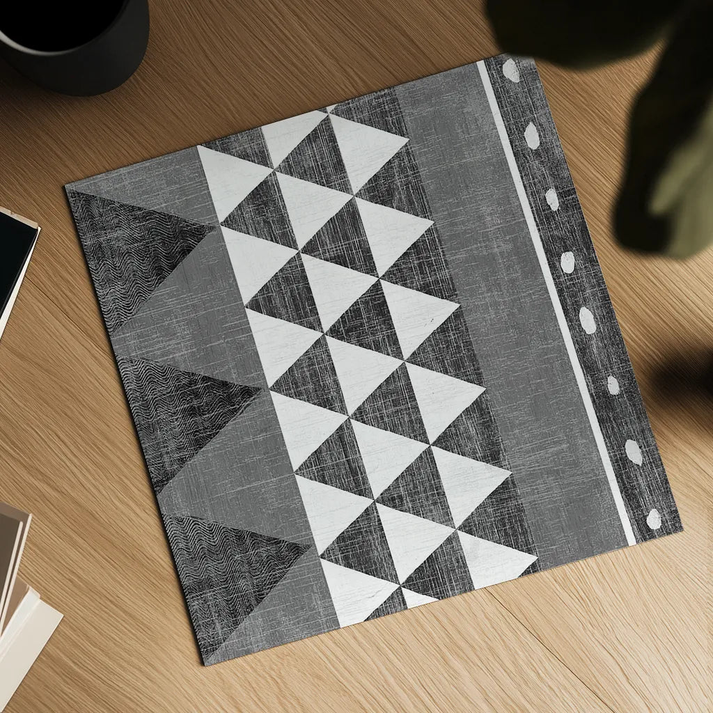 Patterns of the Savanna I BW Mirror by Moira Hershey. Shown as a detailed flat fine art print, highlighting archival giclee quality. Available as an archival giclee rolled canvas, fine art paper, or poster print. SKU 38416a.