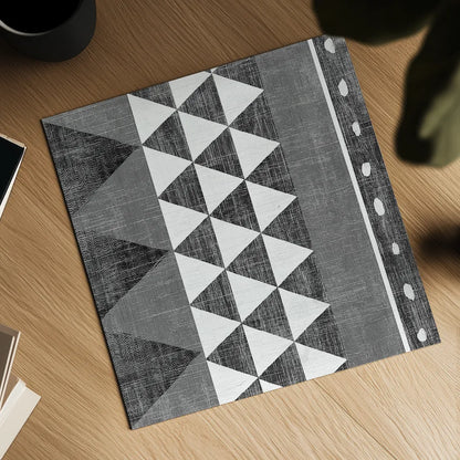 Patterns of the Savanna I BW Mirror by Moira Hershey. Shown as a detailed flat fine art print, highlighting archival giclee quality. Available as an archival giclee rolled canvas, fine art paper, or poster print. SKU 38416a.