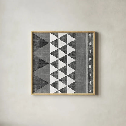 Patterns of the Savanna I BW Mirror by Moira Hershey. Shown in a natural wood glass frame for a timeless modern aesthetic. Available as an archival giclee rolled canvas, fine art paper, or poster print. SKU 38416a.
