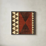 Patterns of the Savanna II by Moira Hershey. Shown in a sleek black glass frame for a contemporary gallery look. Available as an archival giclee rolled canvas, fine art paper, or poster print. SKU 10055a.