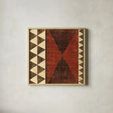 Patterns of the Savanna II by Moira Hershey. Shown in a natural wood glass frame for a timeless modern aesthetic. Available as an archival giclee rolled canvas, fine art paper, or poster print. SKU 10055a.