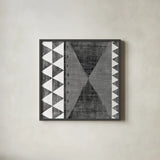 Patterns of the Savanna II BW by Moira Hershey. Shown in a sleek black glass frame for a contemporary gallery look. Available as an archival giclee rolled canvas, fine art paper, or poster print. SKU 38417a.