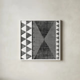 Patterns of the Savanna II BW by Moira Hershey. Shown in a crisp white glass frame for a clean and minimalist style. Available as an archival giclee rolled canvas, fine art paper, or poster print. SKU 38417a.
