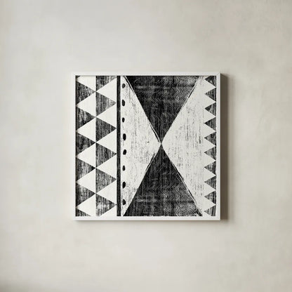 Patterns of the Savanna II No Gray BW by Moira Hershey. Shown in a crisp white glass frame for a clean and minimalist style. Available as an archival giclee rolled canvas, fine art paper, or poster print. SKU 32125a.