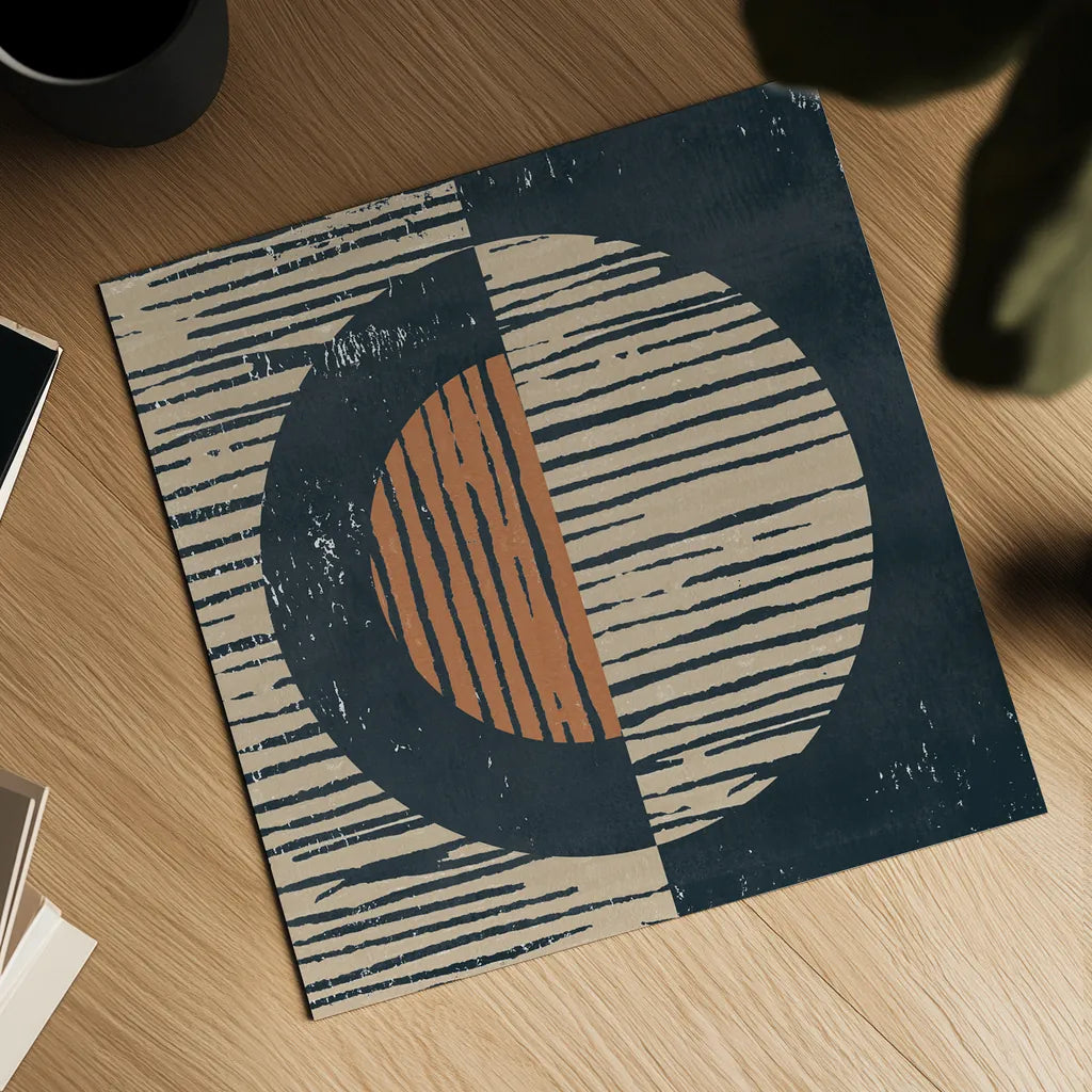 Primitive I by Moira Hershey. Shown as a detailed flat fine art print, highlighting archival giclee quality. Available as an archival giclee rolled canvas, fine art paper, or poster print. SKU 55290a.