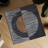 Primitive I Gray by Moira Hershey. Shown as a detailed flat fine art print, highlighting archival giclee quality. Available as an archival giclee rolled canvas, fine art paper, or poster print. SKU 66743a.