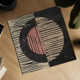 Primitive I Terra Cotta by Moira Hershey. Shown as a detailed flat fine art print, highlighting archival giclee quality. Available as an archival giclee rolled canvas, fine art paper, or poster print. SKU 59456a.