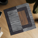 Primitive II Gray by Moira Hershey. Shown as a detailed flat fine art print, highlighting archival giclee quality. Available as an archival giclee rolled canvas, fine art paper, or poster print. SKU 66744a.