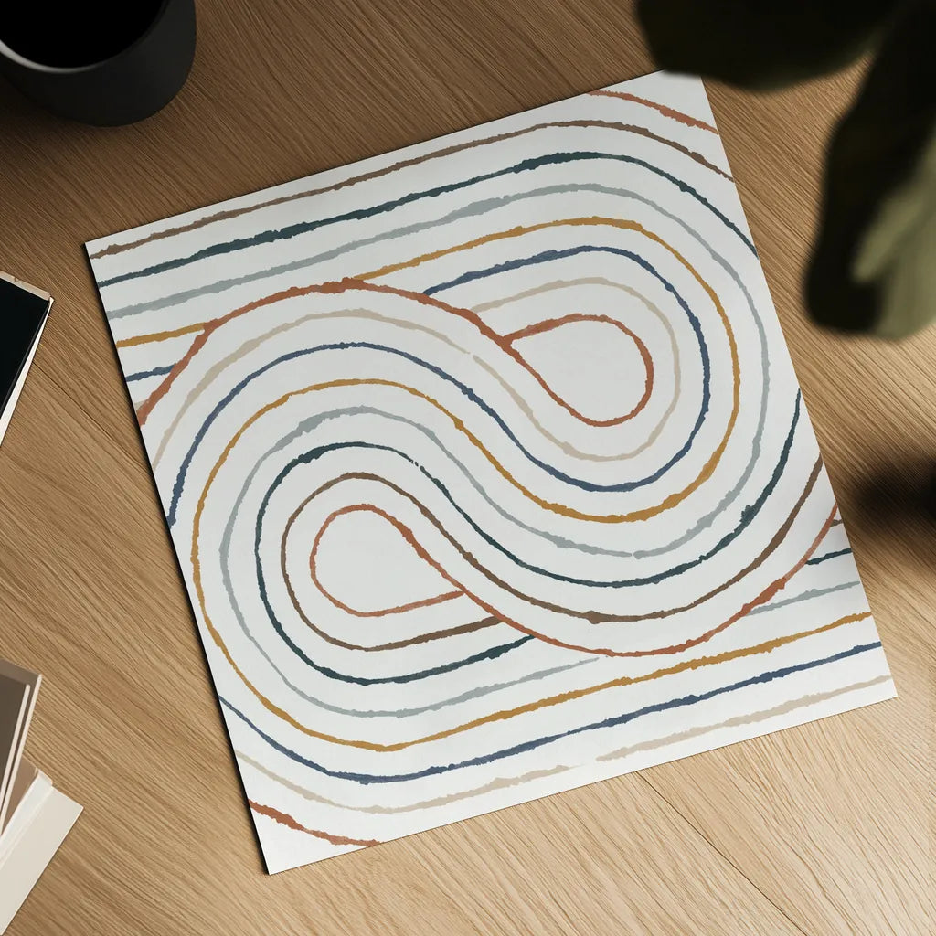 Rainbow Road I by Moira Hershey. Shown as a detailed flat fine art print, highlighting archival giclee quality. Available as an archival giclee rolled canvas, fine art paper, or poster print. SKU 55551a.