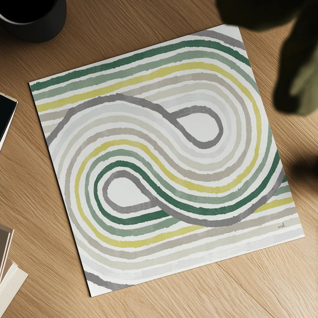 Rainbow Road I Bold Cabana by Moira Hershey. Shown as a detailed flat fine art print, highlighting archival giclee quality. Available as an archival giclee rolled canvas, fine art paper, or poster print. SKU 68248a.