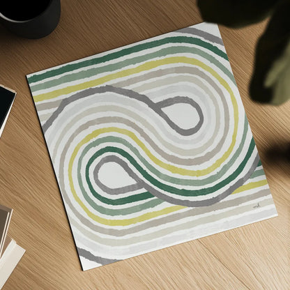 Rainbow Road I Bold Cabana by Moira Hershey. Shown as a detailed flat fine art print, highlighting archival giclee quality. Available as an archival giclee rolled canvas, fine art paper, or poster print. SKU 68248a.