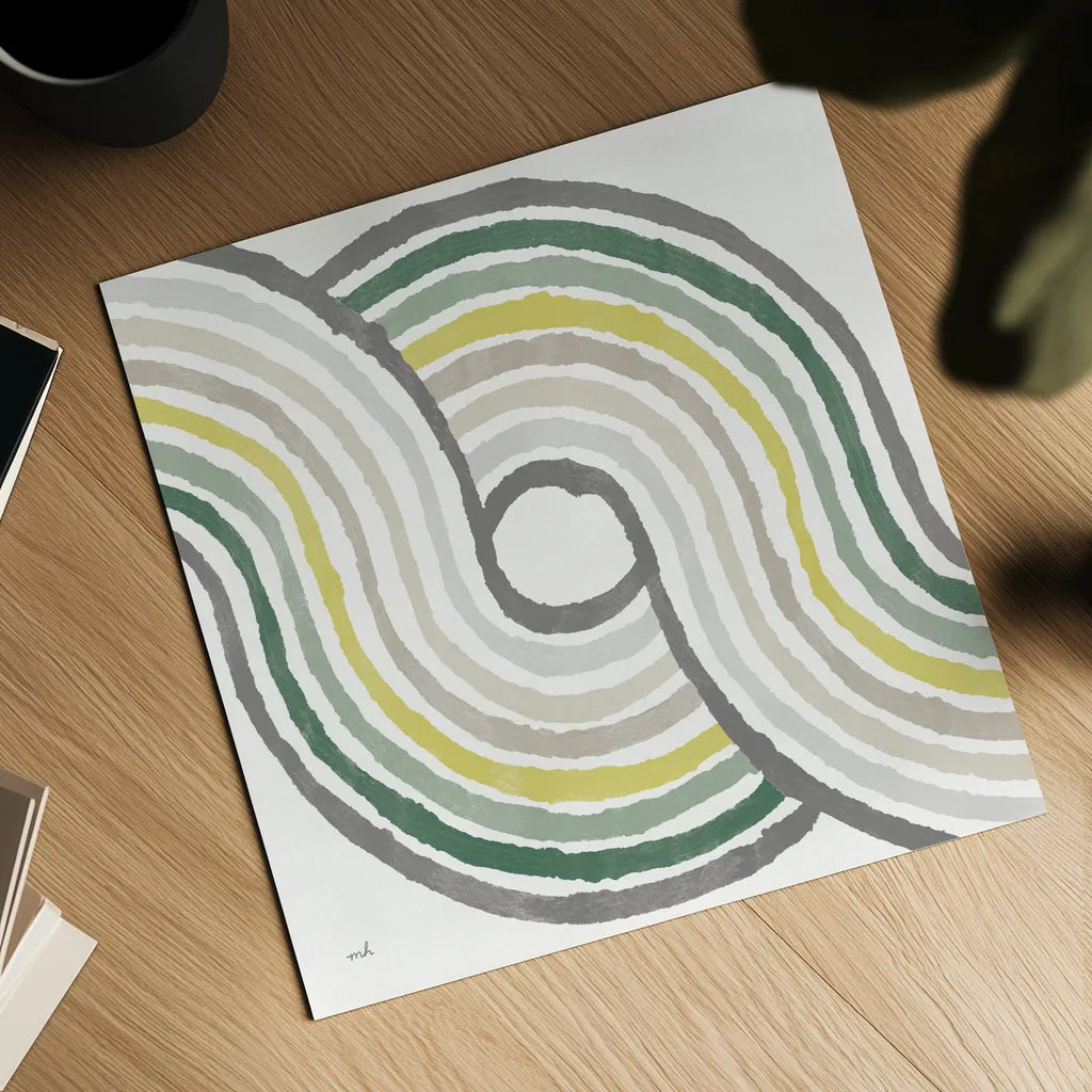 Rainbow Road II Bold Cabana by Moira Hershey. Shown as a detailed flat fine art print, highlighting archival giclee quality. Available as an archival giclee rolled canvas, fine art paper, or poster print. SKU 68249a.