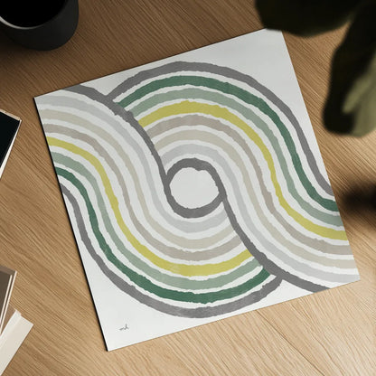 Rainbow Road II Bold Cabana by Moira Hershey. Shown as a detailed flat fine art print, highlighting archival giclee quality. Available as an archival giclee rolled canvas, fine art paper, or poster print. SKU 68249a.