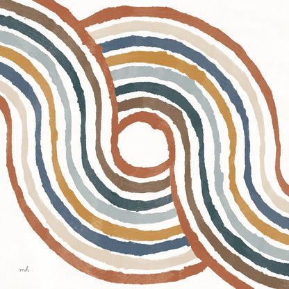 Rainbow Road II Thick Lines by Moira Hershey. SKU 57811a. Archival Giclee Fine art print for wall decor.