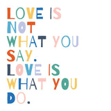 Rainbow Words I by Moira Hershey. SKU 64357a. Archival Giclee Fine art print for wall decor.