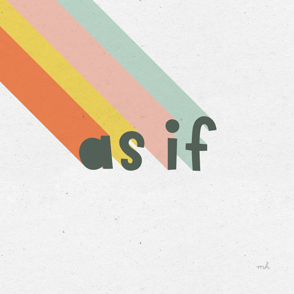 Rainbow Words I Crop by Moira Hershey. SKU 59229a. Archival Giclee Fine art print for wall decor.