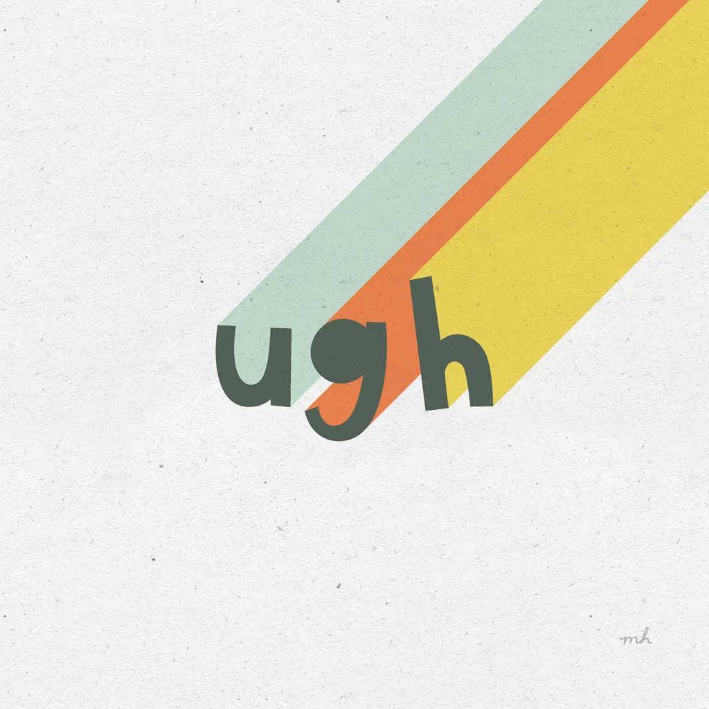 Rainbow Words II Crop by Moira Hershey. SKU 59230a. Archival Giclee Fine art print for wall decor.